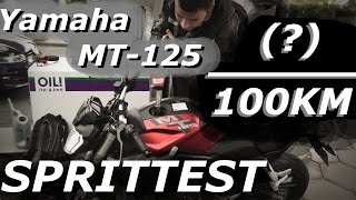 Yamaha MT125  Bis der Tank leer ist  Spritverbrauch [upl. by Loris]