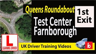 Test centre to farnborough road via queens roundabout 1 st Exit driving test farnborough uk [upl. by Innis]