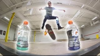 SKATEBOARD BOTTLE FLIP CHALLENGE 2 [upl. by Llednek]