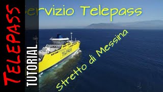 Servizio Telepass attraversamento Stretto di Messina Caronte amp Tourist [upl. by Yentterb797]