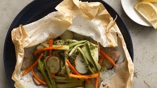 How To Make Parchment Baked Fish [upl. by Ayahsey]