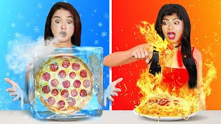 অসাধারণ মজাদার HOT Vs COLD Food Challenge  Extreme Hot vs Freezing Cold Food Eating Challenge [upl. by Anivlek713]