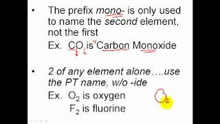 Naming Covalent Molecular Compounds amp Molecules [upl. by Halak842]