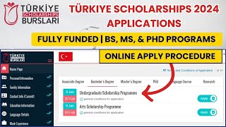 Online Application For Turkey Burslari Scholarship 2024  How To Apply Online For Turkey Burslari [upl. by Medarda]