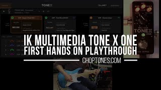 IK Multimedia TONEX One  First Hands On Playthrough Demo [upl. by Petrine187]