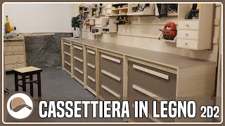 Cassettiera in legno 2d2  Falegnameria  Fai da te [upl. by Velma216]