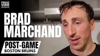 Brad Marchand talks Impressions of Dallas Stars Bruins Having 2 Elite Goalies amp Bruins Rookie Goals [upl. by Ardied]