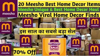 इस साल का सबसे बड़ा सेल  20 Meesho Best Home Decor Items  Meesho Unique amp Best Home Decor Haul [upl. by Jarid469]