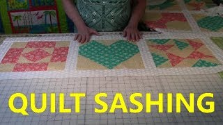 Beginners Sampler Quilt 2017 Sashing  The Sewing Room Channel [upl. by Necaj]