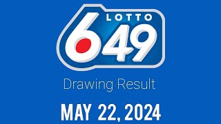 Lotto 649 Winning Numbers May 22 2024 [upl. by Effy]