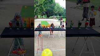 Drum to Pop Balloon Challenge Between Two Friends reels funny shortvideo trending foryou [upl. by Nahtonoj]