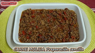 CARNE MOLIDA preparación económica sencilla y deliciosa [upl. by Mosa851]