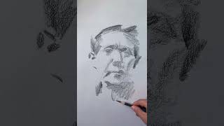 Master skill Do you like this sound fypdrawing asmrdrawing charcoaldrawing portraitdrawing [upl. by Carvey]