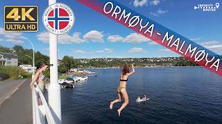 ☀️🚶Oslo City Walk Bekkelagsbadet to Ormøya to Malmøya seaside to Solvik Bad amp campingplass norway [upl. by Fadiman]