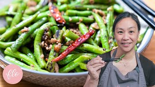 This is the TASTIEST Way to eat GREEN BEANS  Chinese Stir Fried Green Beans [upl. by Branden]