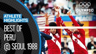 Peru 🇵🇪 Womens Volleyball unforgettable run at Seoul 1988  Athlete Highlights [upl. by Neilson]