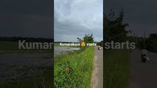 Journey to Kumarakom starts here 😍 kumarakom travel vlog wanderlust kerala car driving music [upl. by Ainivad]