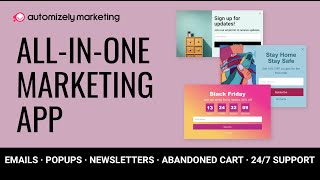 Automizely Marketing  Allinone marketing app  Emails popups bars web push amp more [upl. by Farrington]