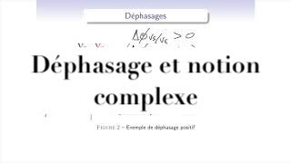 Electrocinétique  régime sinus  2  Déphasage et notation complexe dun signal sinusoïdal [upl. by Ahsimal]