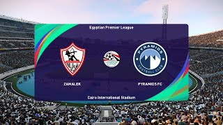 Zamalek vs Pyramids 26072024 Egyptian Premier League PES 2021 [upl. by Ardle]