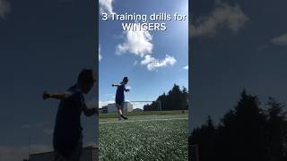 3 Training Drills for Wingers 🔥🏆 fg football practicemakesperfect [upl. by Assilav]