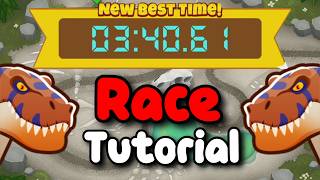 BTD6 Race Tutorial  guide  Quick Support [upl. by Saffier]