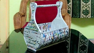 How to make a newspaper rack  holder [upl. by Lalo]