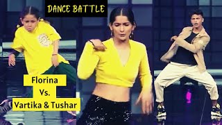 Florina Gogoi Dance Battle with Vartika Jha and Tushar Shetty  Super Dancer 4 [upl. by Alenson]