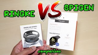 Samsung Galaxy Watch Active 2 Ringke Air Sports vs Spigen Liquid Air Protective Case [upl. by Ayihsa586]