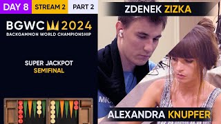 Backgammon World Championship 2024  DAY 8 Stream 2 P2  Super Jackpot Semifinals [upl. by Ernie]