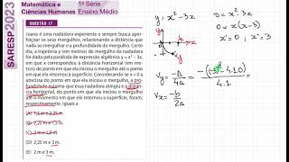 SARESP 2023 1ª EM Q17 matemática ensinomédio provapaulista educação saresp [upl. by Belac116]