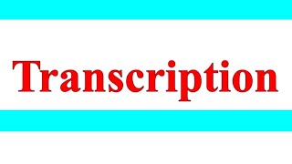 Transcription Molecular Basis Of Inheritance [upl. by Mallin]