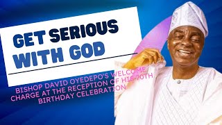 BISHOP DAVID OYEDEPOs WELCOME CHARGE AT HIS BIRTHDAY RECEPTION [upl. by Isewk]