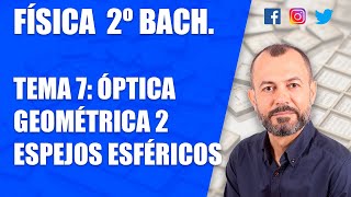 Óptica geométrica 2  Tema 7  Física 2 Bachillerato  Formación imágenes en espejos esféricos [upl. by Nanor]