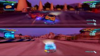 Cars 2 The Video Game  Miguel Camino VS Jeff Gorvette  Radiator Sprint [upl. by Mallorie]