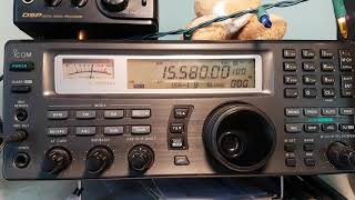 Voice of America via Botswana 15580 Khz Shortwave [upl. by Lenej]