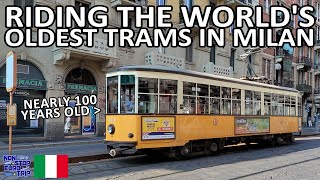 THE WORLDS OLDEST TRAMS  RIDING LINE 1 IN MILAN ITALY [upl. by Nothsa689]