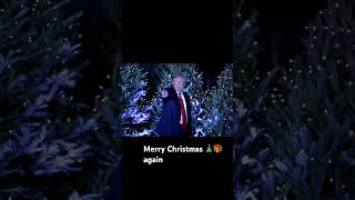 Merry Christmas again 🎄🍾🎁🇺🇸❤️🙏merrychristmas trump trump2024 merrychristmasday [upl. by Ocnarfnaig388]