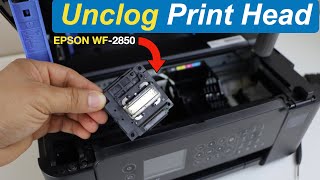 Epson WF 2850 Printhead Cleaning Replacement Repair Unclog amp Print Like New [upl. by Cordle809]