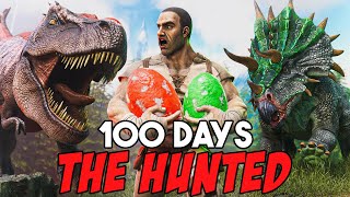 I Spent 100 Days in Arks Hardest Mod The Hunted [upl. by Endres]