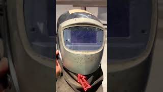 welding helmet wear this helmet if you weld metalweldingmachine welder shorts [upl. by Anned]