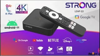 STRONG LEAPS3 4K5G Google TV box مواصفات [upl. by Anilok]