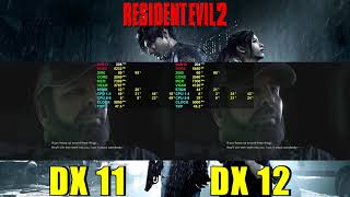 Resident Evil 2 DX 11 vs DX 12 [upl. by Eanom]