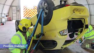 Extrication RTC training inverted car stability StaBfast [upl. by Aklog]