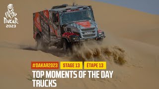 Trucks Top moments  Étape 13  Stage 13  Dakar2023 [upl. by Swift214]