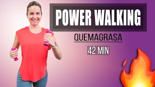 Alcanza tu Objetivo de 10000 pasos EN CASA  POWER WALKING QUEMAGRASA [upl. by Yadroc187]