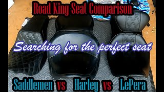 Road King Seat Comparison Saddlemen Harley LePera [upl. by Baldridge]