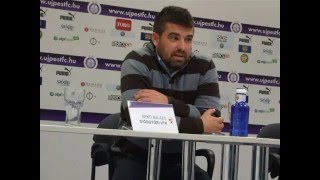 Újpest vs DVTK 1516  Edzői nyilatkozatok  boonhu [upl. by Horner]