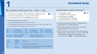 English File Grammar PreIntermediate 1C Present Continuous [upl. by Rowe]