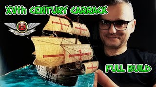 Portuguese Carrack XVth Century Full Build video Plamo Build [upl. by Meggie542]